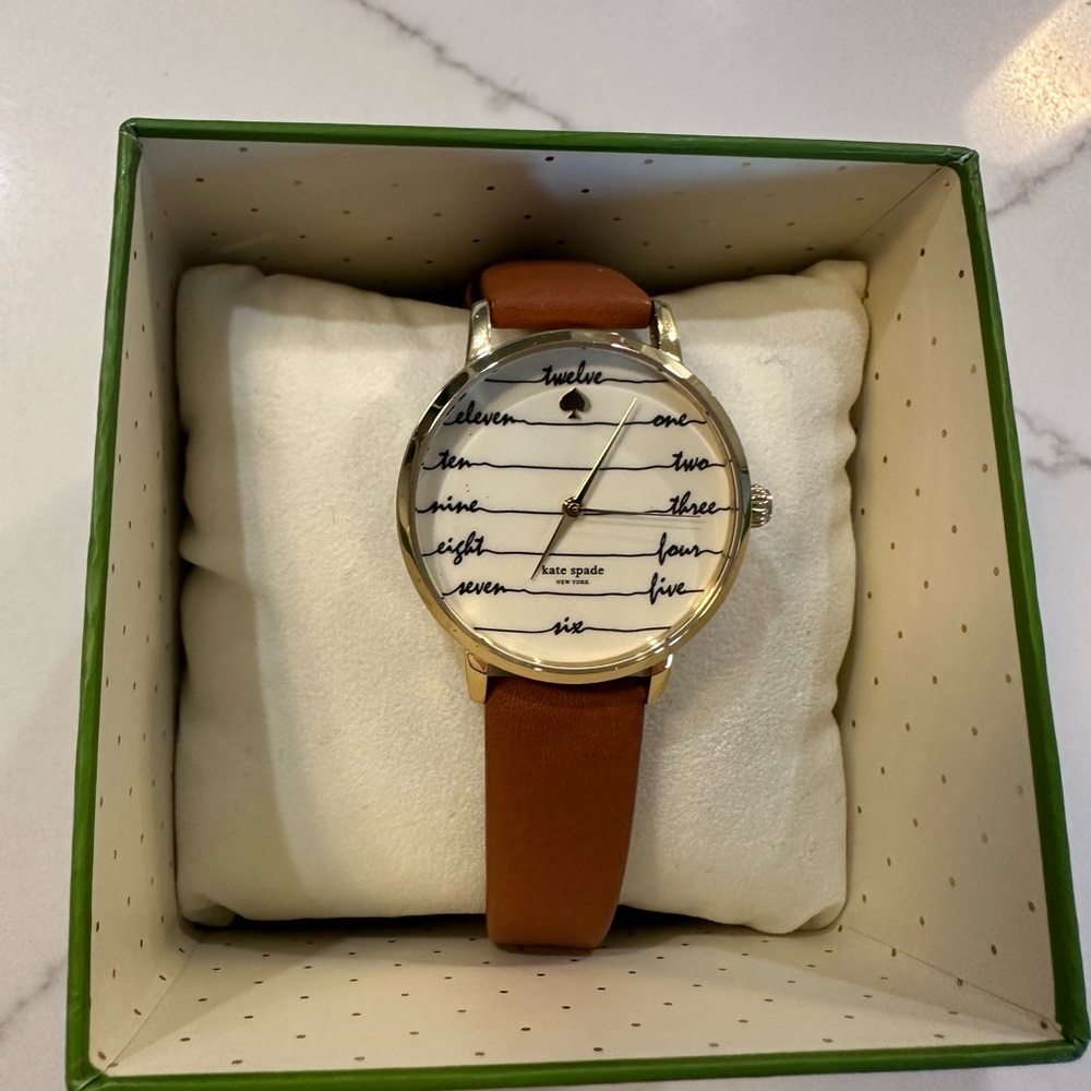 Kate Spade Brown Leather Strap Watch